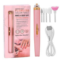 Фрезер - міні апарат для манікюру Flawless Salon Nails / Бездротовий Фрезер для манікюру та педикюру