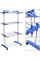 Складана стійка, сушарка для одягу, білизни 3 Tiers Garment Rack With Wheels K12-120 металева