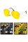 Жовті окуляри для водіїв нічного бачення Night View Glasses / Антиблікові окуляри для водіїв
