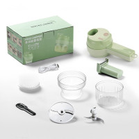 Портативний подрібнювач 4 в 1, овочерізка Food Chopper з насадками для овочів та фруктів