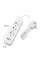 Мережевий фільтр socket AND-16-20, подовжувач мережевий євро на 3 розетки + 2 USB, Type-C