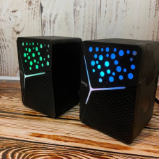 Акустичні колонки JEDEL S554 RGB 2.0 з USB для комп'ютера та ноутбука