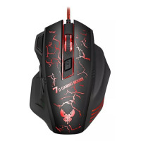 Ігрова комп'ютерна мишка дротова GAMING MOUSE X7 1.5 м black з підсвіткою