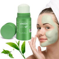 Маска стик для обличчя від чорних цяток і акне Green mask stick очисна Зелена