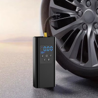Портативний акумуляторний компресор для авто з USB-зарядкою і LED-дисплеєм 6000 мА·год
