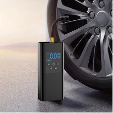 Портативний акумуляторний компресор для авто з USB-зарядкою і LED-дисплеєм 6000 мА·год