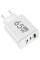 Заряджання GaN 65 Вт TRG-185 для смартфонів і ноутбуків з USB Type-C і A біле