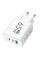 Заряджання GaN 65 Вт TRG-185 для смартфонів і ноутбуків з USB Type-C і A біле