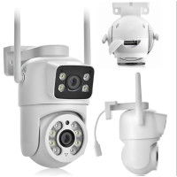 Камера відеоспостереження Q13 Wi-Fi з дволінзовим сенсором 2×3MP для дому та вулиці