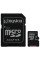 Картка пам'яті Kingston 128 ГБ microSD UHS-I Class 10 для планшетів, камер і мобільних пристроїв