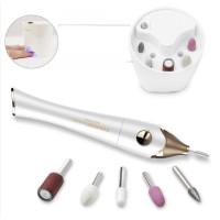 Електропилка для манікюру та педикюру TOUCHBeauty TB-1335, повний набір 12 предметів