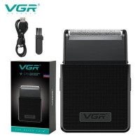 Шейвер електробритва VGR V-376 акумуляторна з LED-дисплеєм висувним тримером для сухого та вологого гоління комфортного