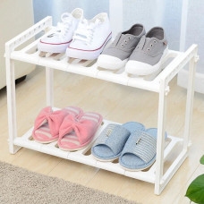 Висувна кухонна полиця Kitchen Rack 38-70 см, регульований стелаж-органайзер під мийку, білий