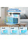 Персональний мінікондиціонер 4 в 1 зволожувач повітря вентилятор нічник 600 мл USB 5V 3 режими