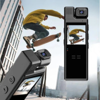 Боді камера L9 1080P на одяг портативний екран поворотний об'єктив 180° записування