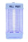 Електрична UV-лампа Renata RT-1X10W від комарів, мух і мошок з високовольтною решіткою, до 30 м²
