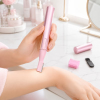 Жіночий тример Facial Care для обличчя та тіла з насадкою для носа і вух, компактний видаляє волосся