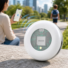 GPS-трекер TX02 для iOS із геолокацією, SOS-кнопкою, геозонами та підтримкою SIM-картки, білий