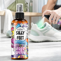 Дезодорант-спрей Silly Feet від запаху взуття та ніг з ароматом винограду, освіжувач для кросівок і устілок