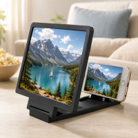 3D-збільшувач екрана смартфона 12″ з лінзою Френеля та підставкою для телефону