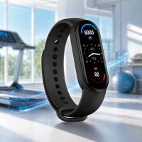 Фітнес-браслет M6 Band 6 з кольоровим дисплеєм, пульсометром, тиском і крокоміром
